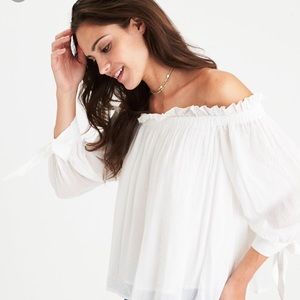 American Eagle. Off the shoulder white top.